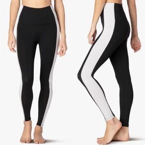 Beyond Yoga Black and White Contrast Leggings